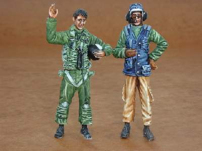 US Navy modern pilot and mechanic (2 fig.) - image 1