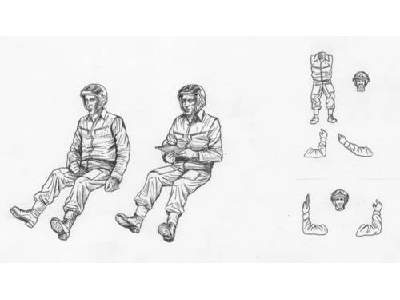 Russian modern Heli. Pilots sitting (2. fig.) - image 1
