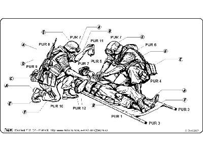 US Marines in Iraq &#8211; wounded soldier on a stretcher and 2  - image 3