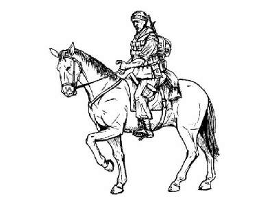 US mounted soldier in Afghanistan 1/35 ( 1 fig. + horse) - image 1
