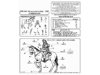 US mounted soldier in Afghanistan 1/35 ( 1 fig. + horse) - image 2