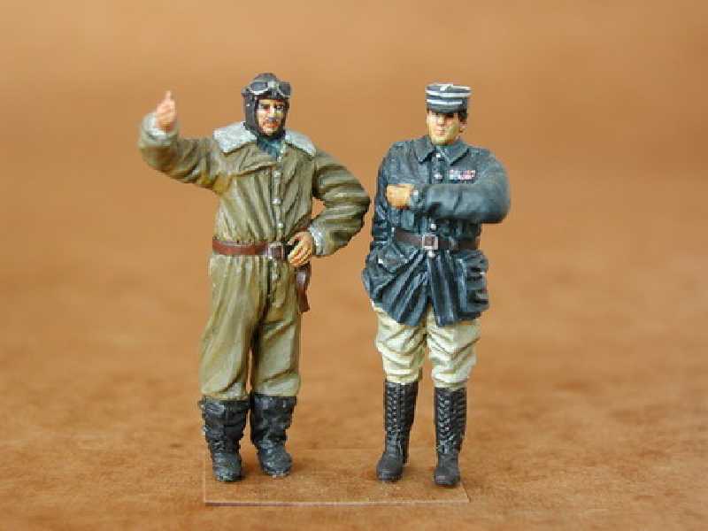 French Pilot + Officer WW I (2 fig.) - image 1
