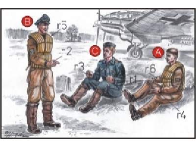 German Bomber Pilots (3 fig.) WW II - image 1