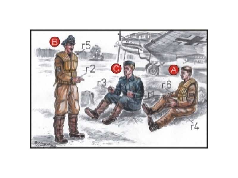 German Bomber Pilots (3 fig.) WW II - image 1