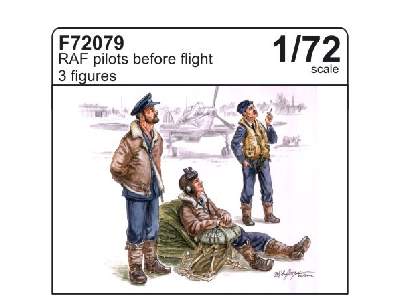 RAF pilots before flight (3 fig.) - image 1