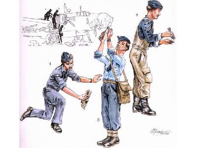 RAF mechanics for Wellington (3 fig.) - image 1
