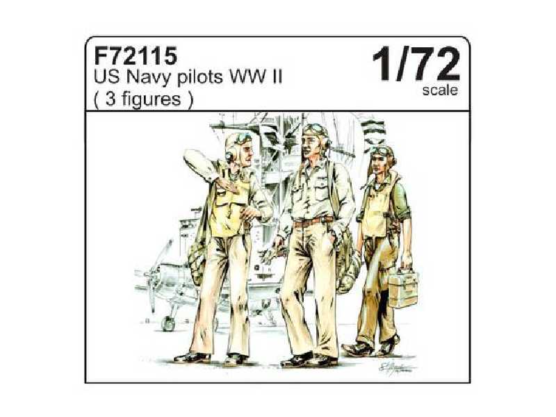 US Navy pilots WW II (3 fig.) - image 1