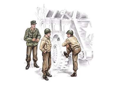 US truck crew WW II (3 fig.) - image 1