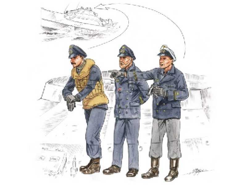 Bridge crew for Schnellboat S-100 (guard with bino - image 1