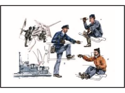 U-VII Atlantic version Gun-Crew for 3,7cm Flak Crew 3 fig - image 1