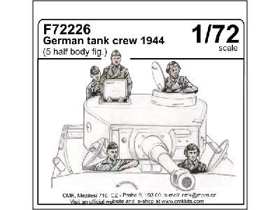 German tank crew 1944 (5 half body figures) 1/72 - image 1