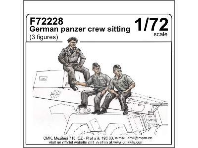 German panzer crew sitting 1/72 (3 figures) - image 1
