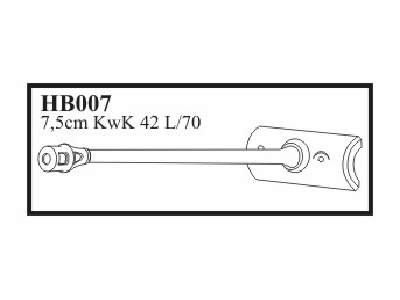 7,5 cm KwK 42 L/70 with early mantlet & muzzle. Gun for PzKpfw V - image 1