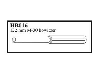 122 mm M - 30 Howitzer model 1931/37 with mantlet. Gun for M - 3 - image 1