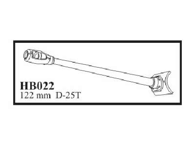 122 mm D - 25 T with early mantlet & muzzle. Gun for IS - 2 - image 1