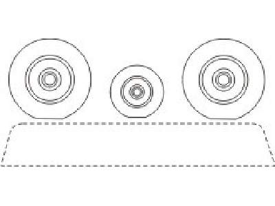 MiG-15 - Wheels for Tamiya/Trumpeter kit (master by Hi-Kit) - image 1