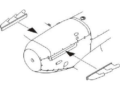 Spitfire Mk.I/early Mk.V exhaust stubs - for Tamiya kit - image 1