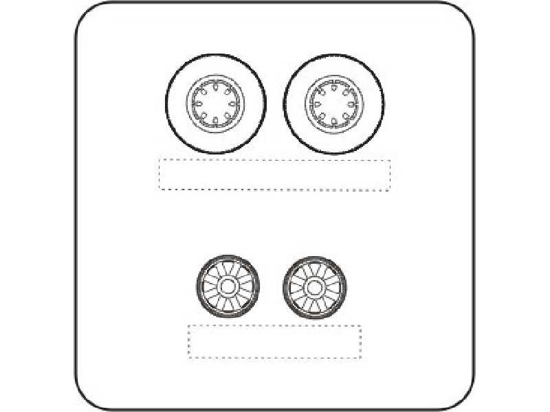 Hellcat wheels with moulded eight spoked discs for Has./Eduard k - image 1