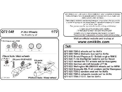 P-38J Lightning wheels for Academy - image 2