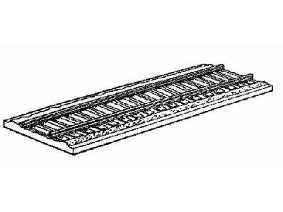 Rails for kits 1/35th scale with railway embankmen - image 1