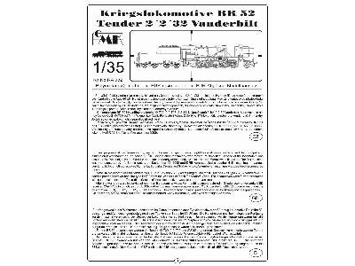 BR 52 Kriegslokomotive + 2 2 32 Vanderbilt - image 2