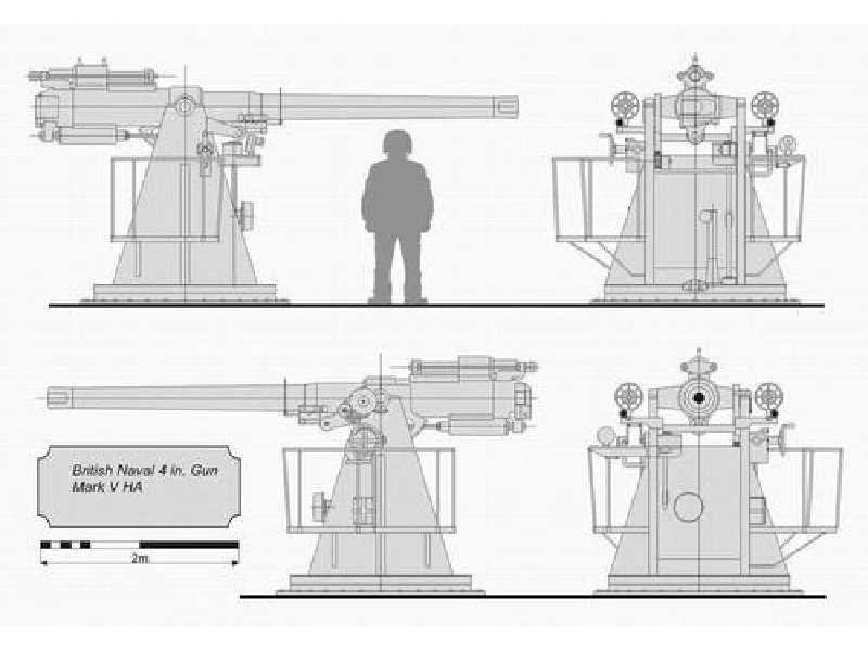 British Naval 4 in. HA cannon until 1942 - image 1