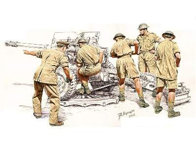 Pheasant 17/25pdr Anti-Tank Gun Crew Set - image 1