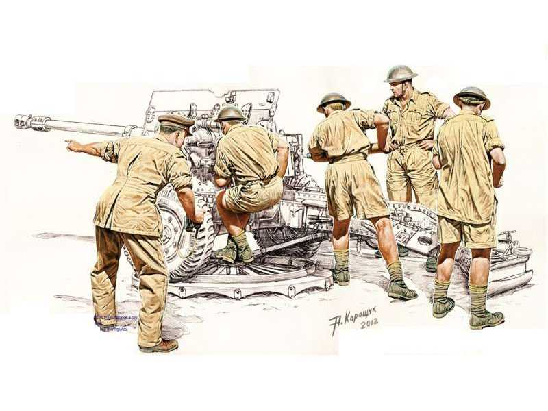 Pheasant 17/25pdr Anti-Tank Gun Crew Set - image 1