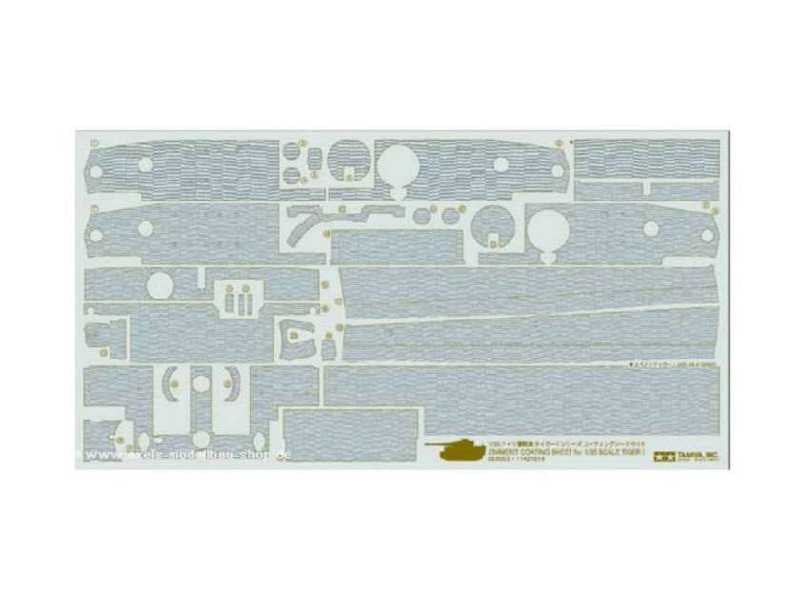 Zimmerit Coating Sheet - Tiger I (Mid Late Production) - image 1