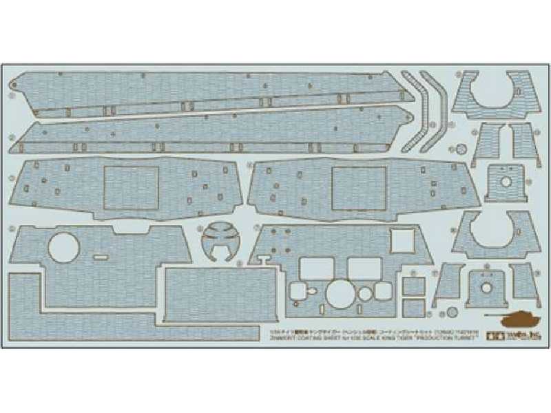 Zimmerit Coating Sheet - King Tiger Production Turret - image 1