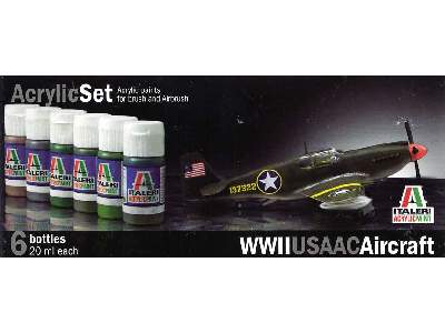 WWII USAAC Aircraft - paint set - 6 pcs. - image 1