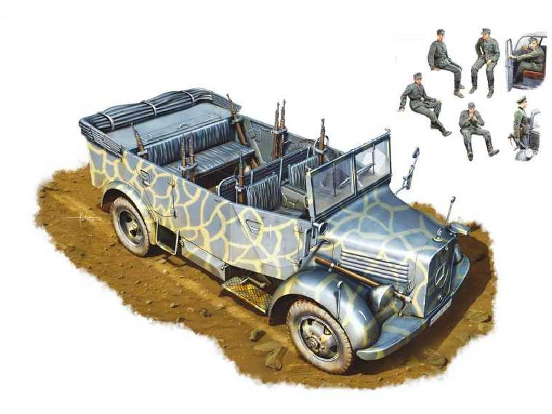 Kfz.70 MB 1500A German 4x4 Car w/Crew - image 1 Kfz.70 MB 1500A German 4x4 Car w/Crew - image 1
