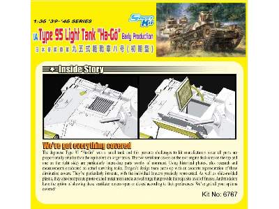 Imperial Japanese Army Type 95 Light Tank Ha-Go Early Product. - image 4