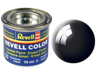 Paint no. 7 black, gloss RAL 9005 - Aqua Color - image 1