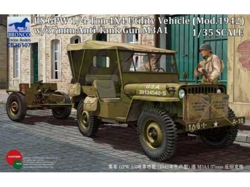 Ford GPW 1/4 ton 4x4 (Model 1942) w/37mm AT Gun M3A1 - image 1