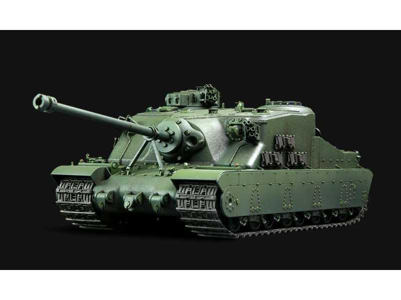 British Tortoise heavy assault tank A39 camouflage paint 1/72 tank diecast model 