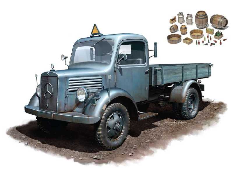 Mercedes-Benz L1500S German 1,5t Cargo Truck - image 1