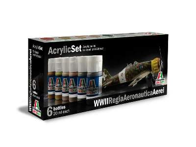 WWll Regia Aeronautica Aerei - paint set - 6 pcs. - image 1