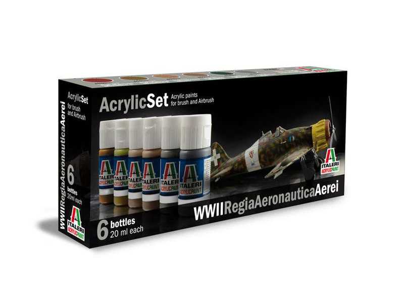 WWll Regia Aeronautica Aerei - paint set - 6 pcs. - image 1