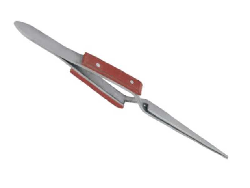 Self-locking isolated tweezers straight - 17 cm - image 1