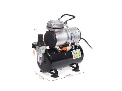 AS186 oil-less airbrush compressor with tank - image 1
