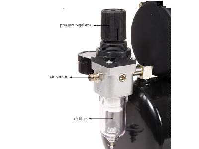 AS186 oil-less airbrush compressor with tank - image 5