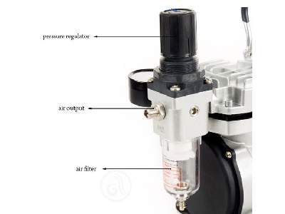 AS18-2 oil-less airbrush compressor - image 2