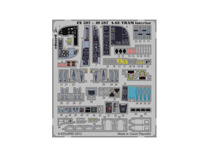 A-6E TRAM interior S. A. 1/48 - Kinetic - image 1 A-6E TRAM interior S. A. 1/48 - Kinetic - image 1