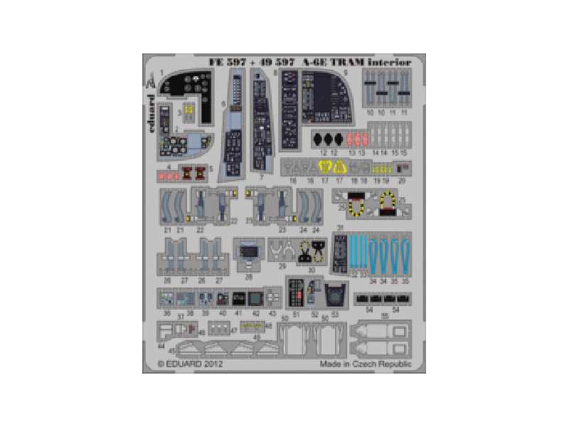 A-6E TRAM interior S. A. 1/48 - Kinetic - image 1