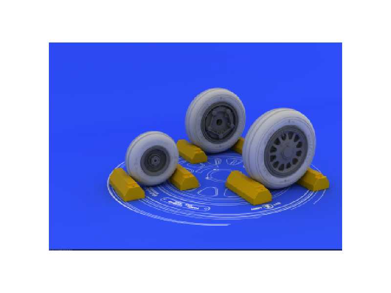 F-117A wheels 1/32 - Trumpeter - image 1