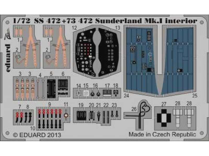 Sunderland Mk. I interior S. A. 1/72 - Italeri - image 1