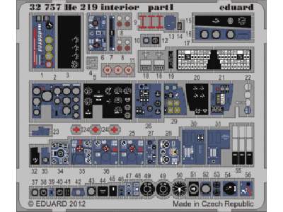 He 219 interior S. A. 1/32 - Revell - image 1