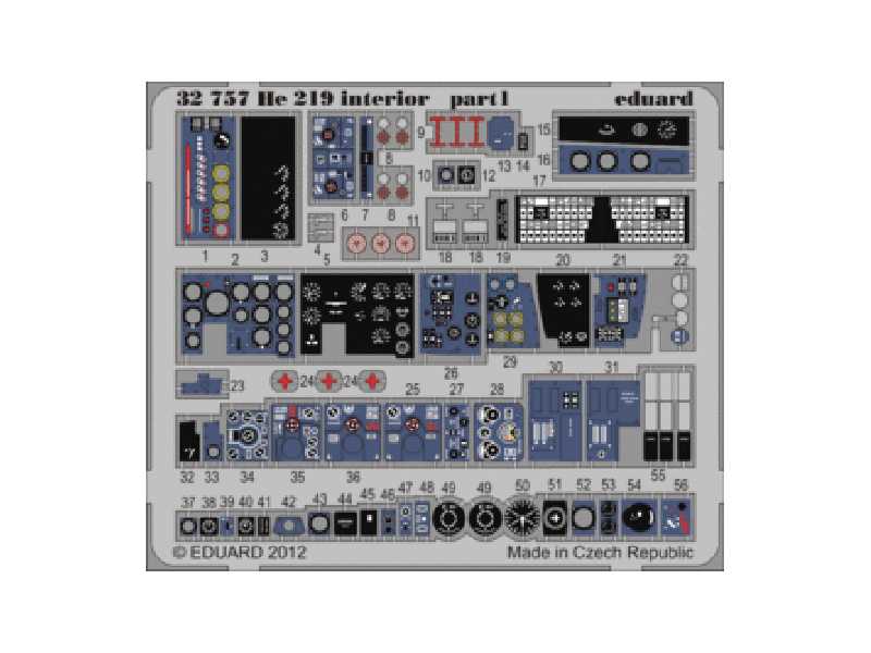 He 219 interior S. A. 1/32 - Revell - image 1