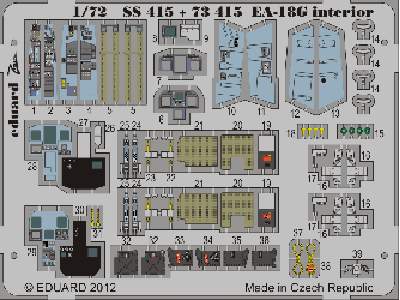 EA-18G interior S. A. 1/72 - Hasegawa - image 1